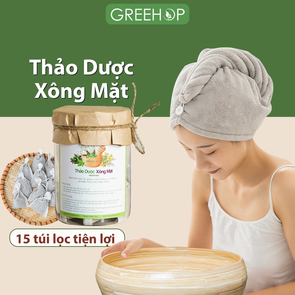 Thảo dược xông mặt thiên nhiên handmade by greehop - ảnh sản phẩm 2