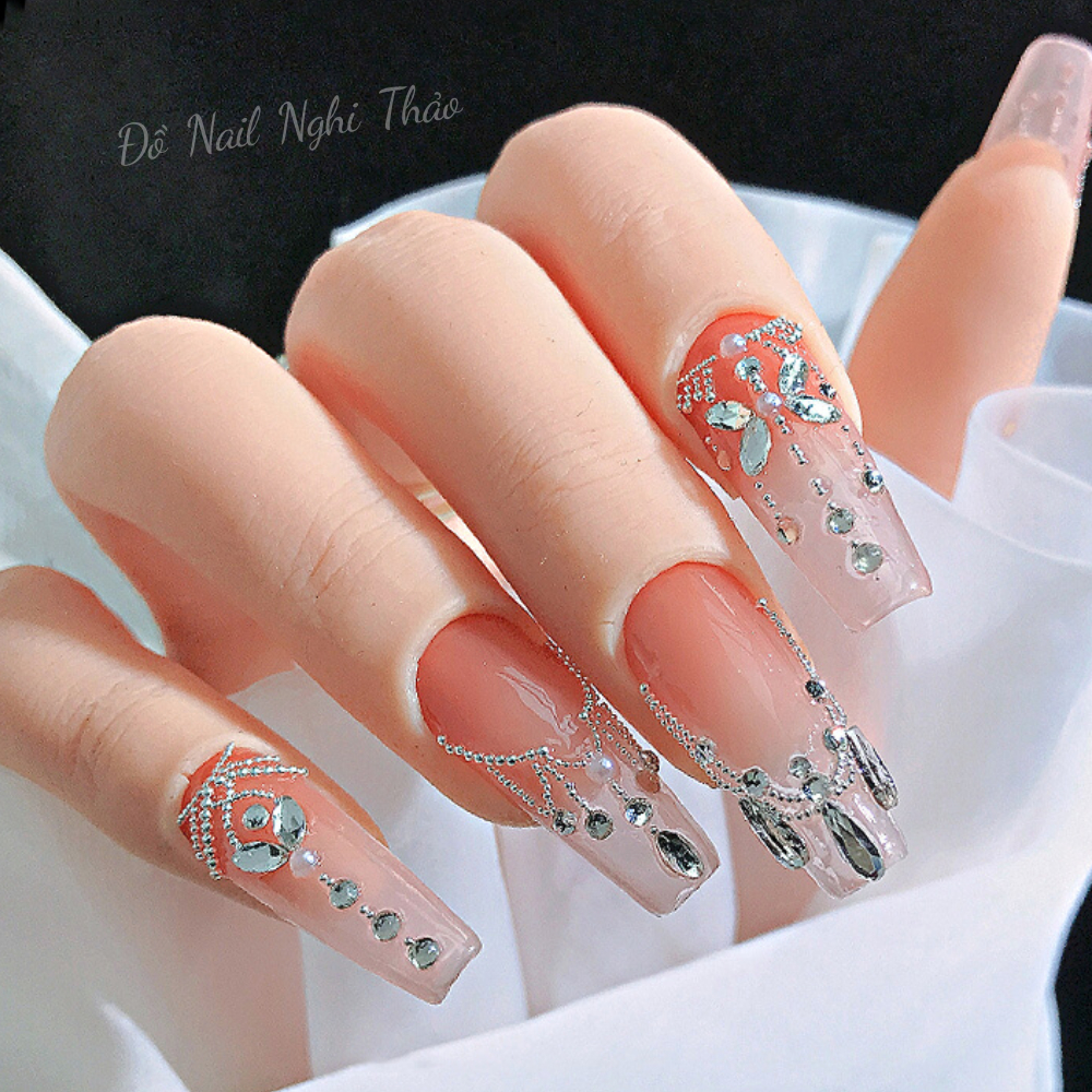 Bi nail mini màu bạc trang trí móng NGHI THẢO