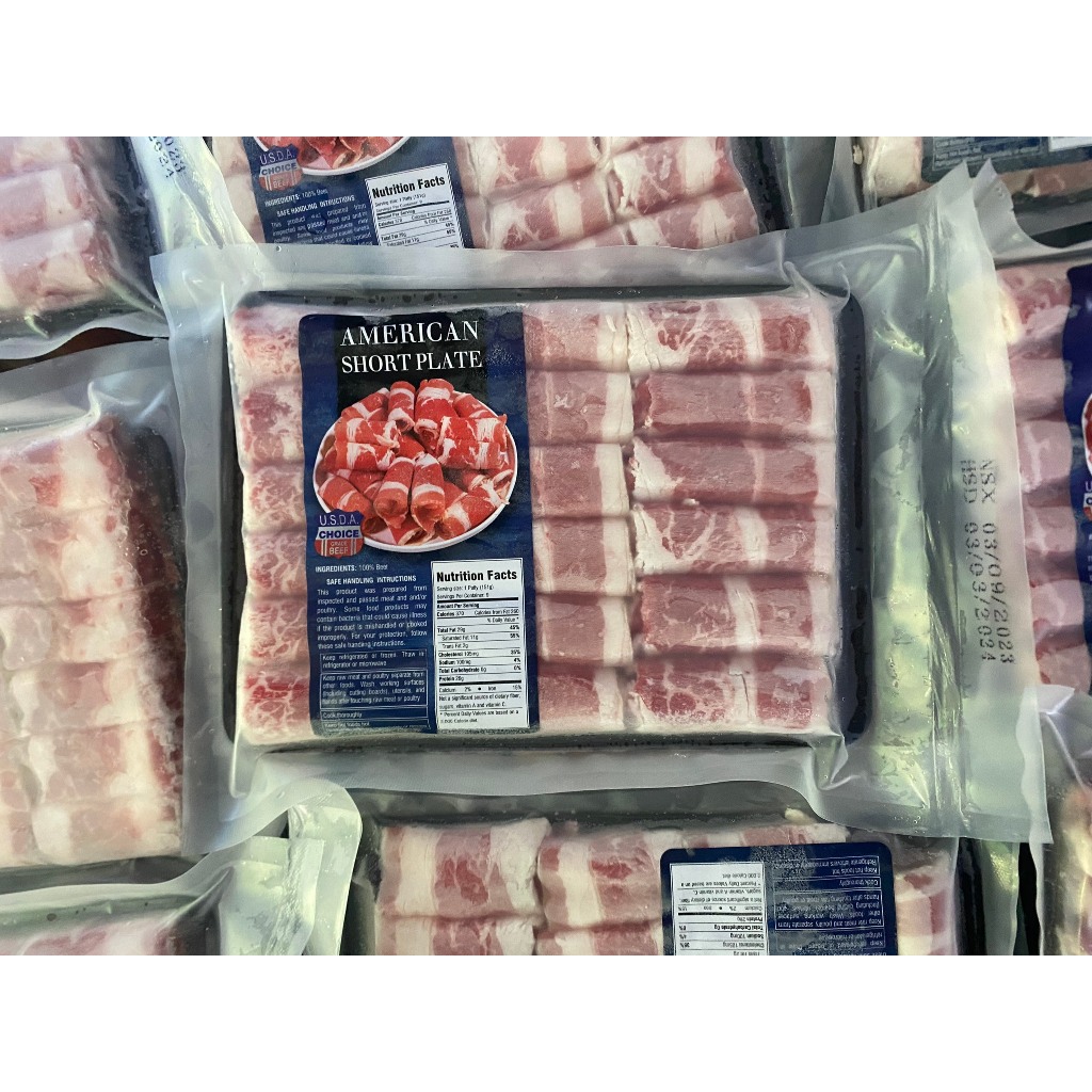 Ba Chỉ Bò Mỹ Cuộn 500g