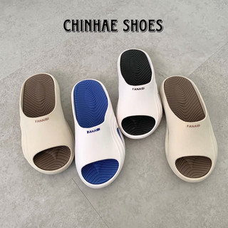 Dép quai ngang tăng chiều cao nam nữ chất liệu cao su đúc nguyên khối EVA mềm êm chống trơn trượt chống thâm nước