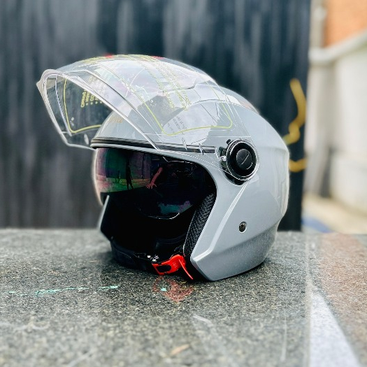 Mũ bảo hiểm 3/4 Royce Xh01 có 2 kính chính hãng cho nam nữ đi xe máy bảo hành 12 tháng