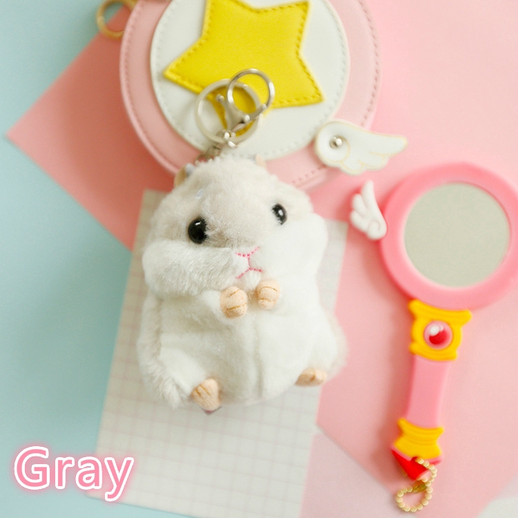 Móc khóa bông hình chuột hamster mềm mại cực cute dễ thương BZ030