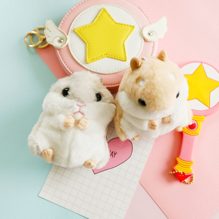 Móc khóa bông hình chuột hamster mềm mại cực cute dễ thương BZ030