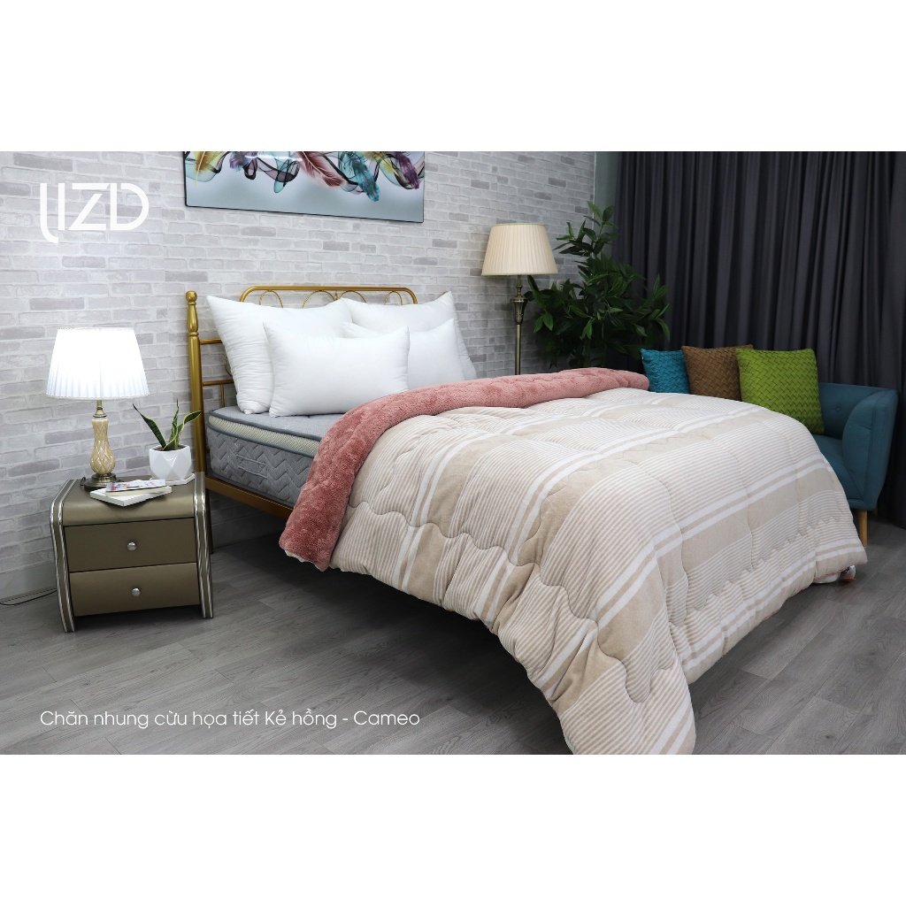 Chăn Đông Nhung Cừu Họa Tiết 200x230cm -  WTF24 - NaMat LIZD