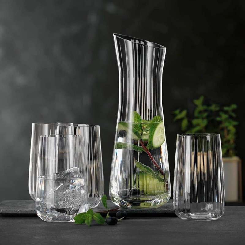 Set bình pha lê kèm 4 cốc Spiegelau Nachtmann 445196 LifeStyle REFRESH sản xuất tại châu Âu