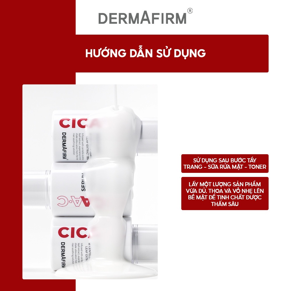 Tinh Chất Cấp Ẩm Chuyên Sâu, Làm Sáng Da, Làm Dịu Da DERMAFIRM CICAA.C SERUM 30ml