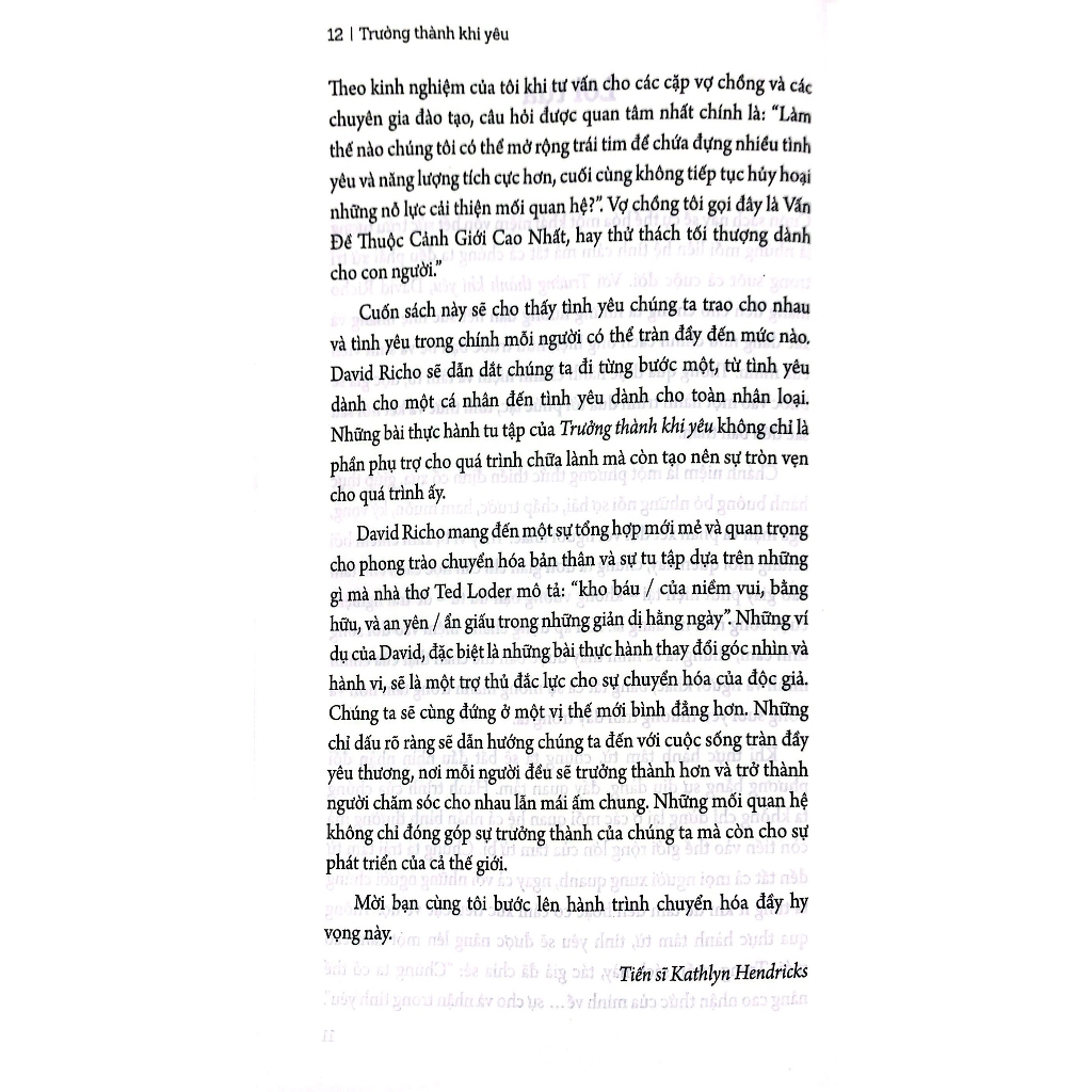 Sách - Trưởng thành khi yêu by David Richo