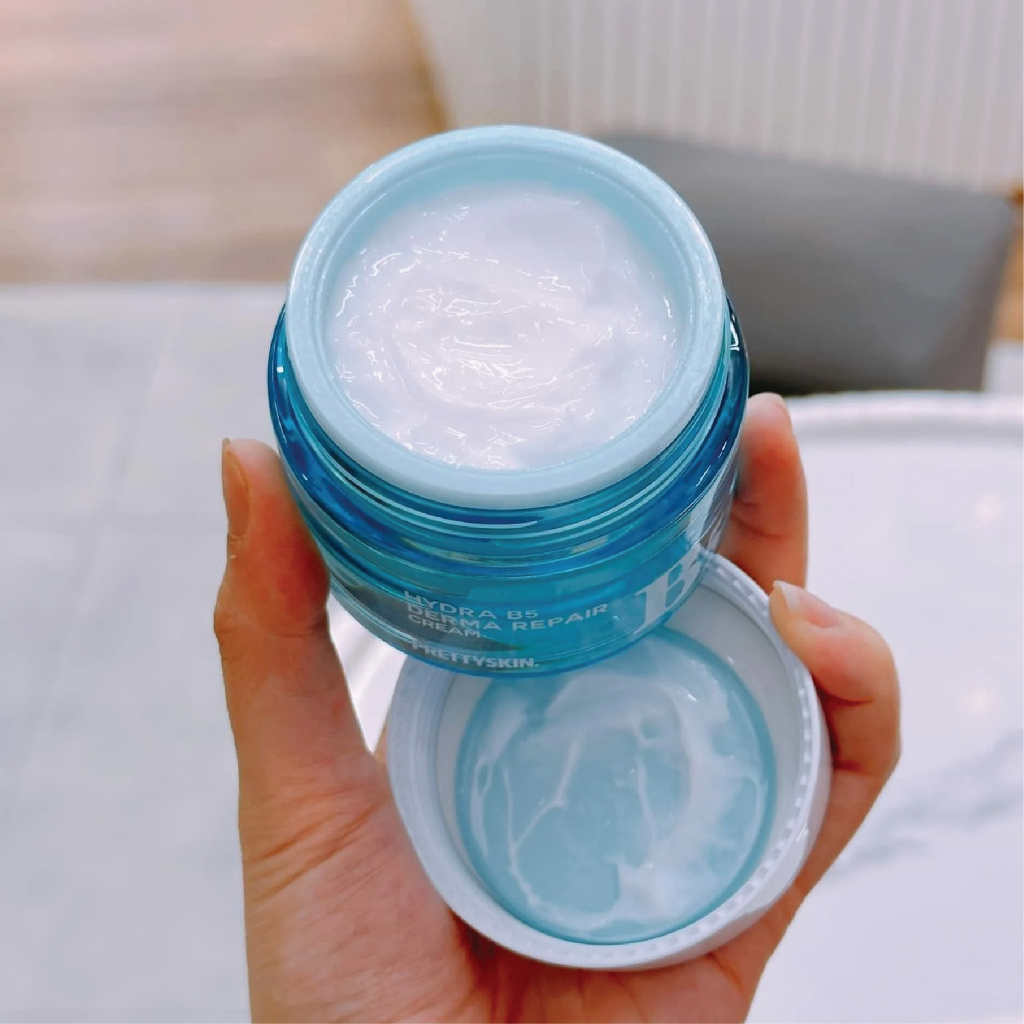 Kem Dưỡng Prettyskin Phục Hồi Dưỡng Trắng Hydra B5 Derna Repair Cream , Rau Má The Pure Jeju Cica