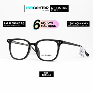 [Mã EYECLUCKY giảm 15K đơn 119K] Gọng kính cận nam nữ chính hãng B28-S ZAC & CODY dáng vuông lõi thép chống gãy BS28
