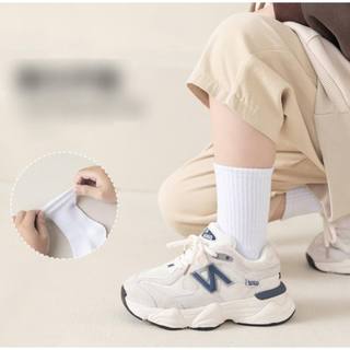 SET 2 ĐÔI TẤT/VỚ TRẮNG ĐEN TRƠN CHO BÉ + NGƯỜI LỚN
