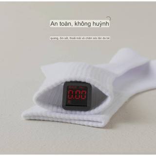SET 2 ĐÔI TẤT/VỚ TRẮNG ĐEN TRƠN CHO BÉ + NGƯỜI LỚN