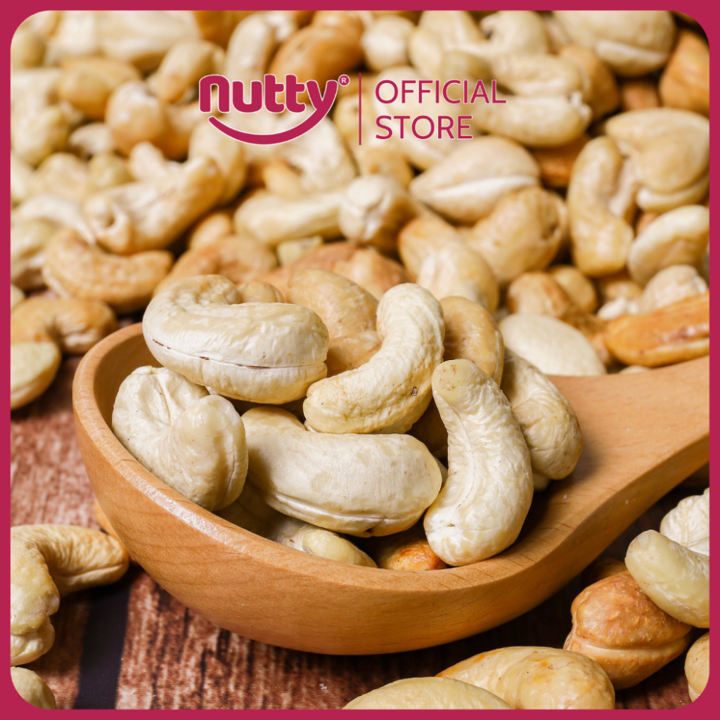 Hạt điều nướng tự nhiên Nutty - Hạt điều Bình Phước tách vỏ nướng nguyên vị - Hạt dinh dưỡng tốt cho sức khỏe