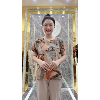 Bộ lụa hàn châu trung niên quần phối