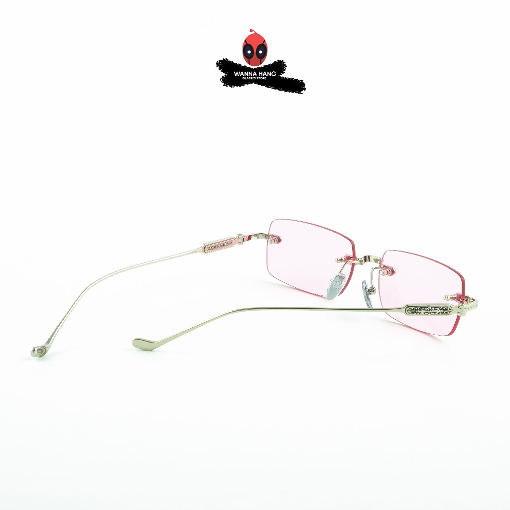 Gọng kính râm kim loại cao cấp Chrome Hearts nam nữ đẹp chống tia UV SOFRS II Wanna Hang WHCH80