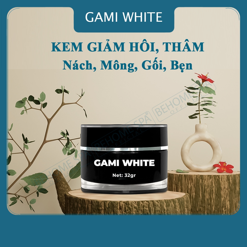 Kem giảm Hôi Nách - Thâm Nách, Mông, Bẹn, Gối. GAMI WHITE 💕Freeship💕 giảm thâm nách, kiểm soát mồ hôi, ngăn mùi cơ thể