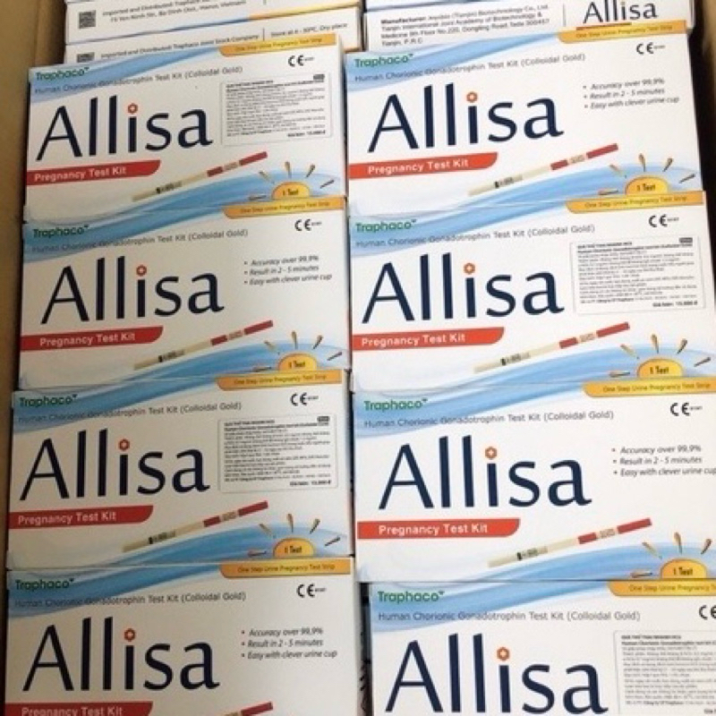 Que Thử Thai Bản Lớn 4mm Allisa Chính Hãng Traphaco - Hộp 1 Test