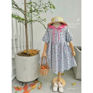 ZUN Kids - Váy babydoll cổ sen
