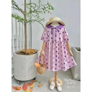 ZUN Kids - Váy babydoll cổ sen