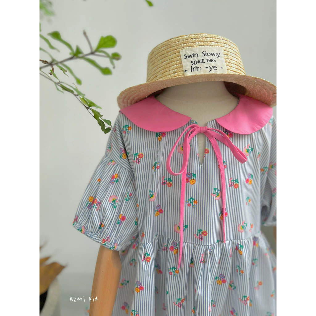 Váy babydoll cổ sen- ZUNkids