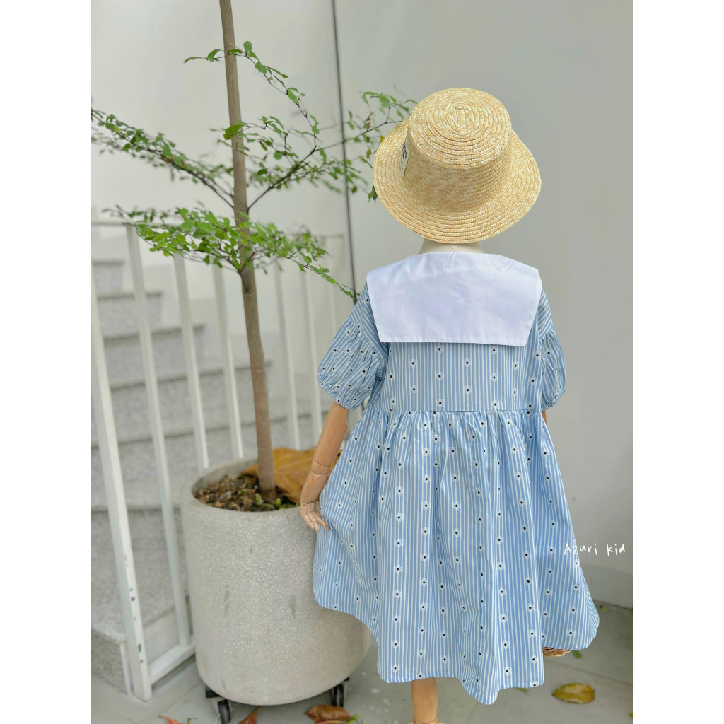 Váy babydoll cổ sen- ZUNkids