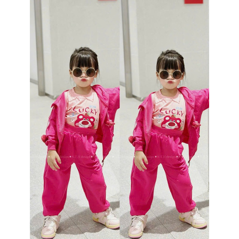 Set kèm áo khoác cho bé gái