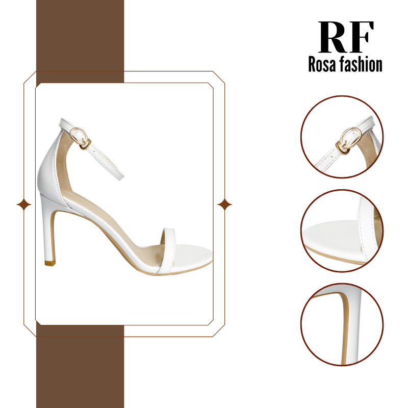 Giày cao gót sandal quai mảnh công sở gót nhọn 7-8cm cho nữ Rosafashion Mã RF.0002