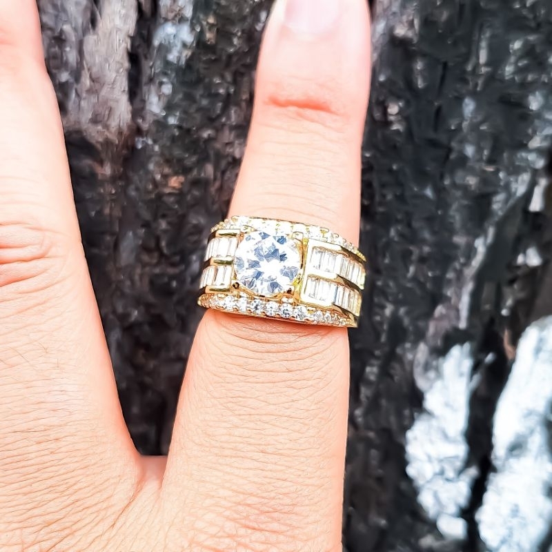 Nhẫn Nam Đẹp, Nhẫn Vàng Nam Mạ Thời Trang Hàn Quốc Mạ Vàng 18k Đeo Y Thật Lokalo