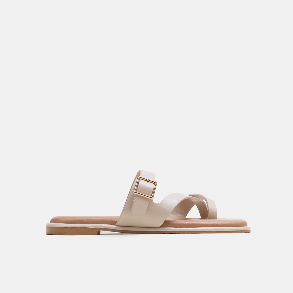 Dép sandal nữ đế bệt xỏ ngón quai ngang thời trang BQ D DT415