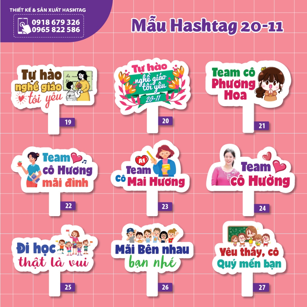 Hashtag 20/11, hashtag chào mừng ngày nhà giáo Việt Nam