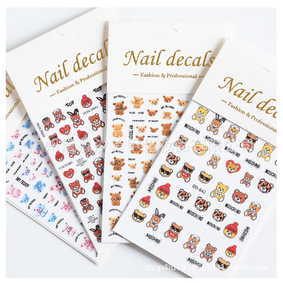sticker trang trí nail mã mới