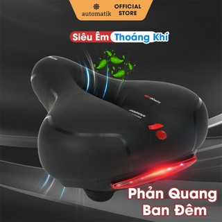Yên Xe Đạp Thể Thao Active Carbon Da PU Chống Sốc, Đệm Bọc Lót Yên Xe Đạp - Automatik