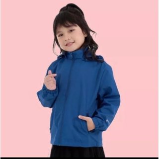 Áo gió trẻ em nam nữ,2 lớp lót lưới, chất vải tráng bạc chống nước