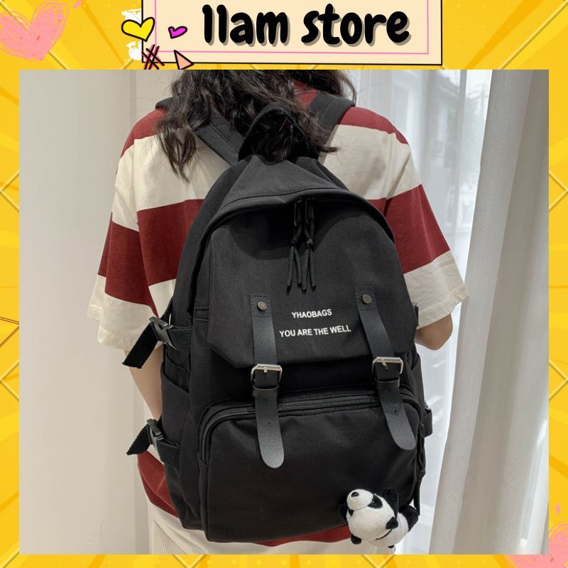 Balo Nữ 💖𝐅𝐑𝐄𝐄 𝐒𝐇𝐈𝐏💖 Balo Thời Trang Nam Nữ Ulzzang Chống Nước Vừa Laptop 15.6 INCH Size 42*30cm (BL-118)
