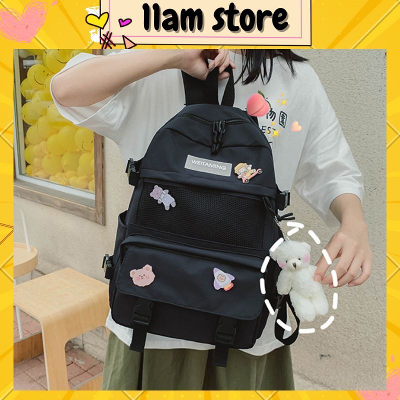 Balo Nữ 💖𝐅𝐑𝐄𝐄 𝐒𝐇𝐈𝐏💖 Balo Thời Trang Nam Nữ SIZE 40*28 Chống Nước Cao Cấp (BL-128)
