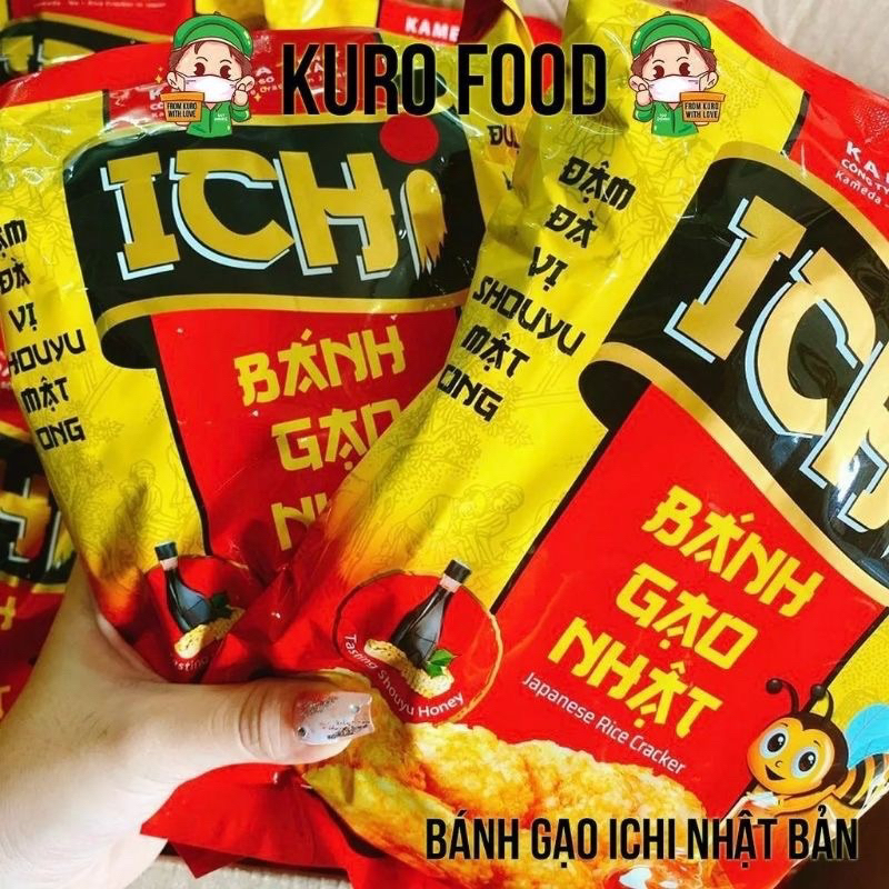 Bánh Gạo Nhật Ichi vị Shou hũ mật ong gói 100gam-có ship hỏa tốc HCM