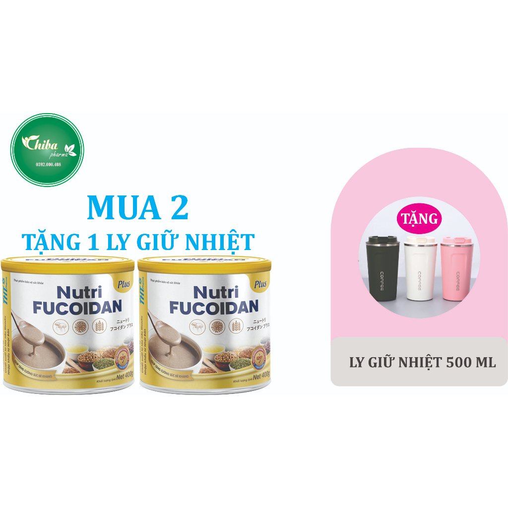 Sữa hạt Thực Dưỡng Nutri Fucoidan Plus lon 500gr-Bữa ăn cân đối và khoẻ mạnh
