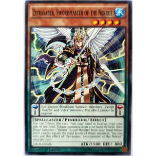[Thẻ Yugioh] Zefrasaber, Swordmaster of the Nekroz |EN| Common