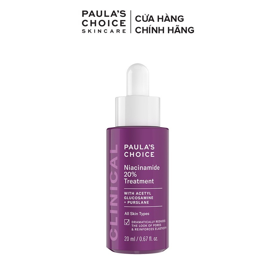 Tinh chất se khít lỗ chân lông Paula's Choice Niacinamide 20% Treatment 20ml