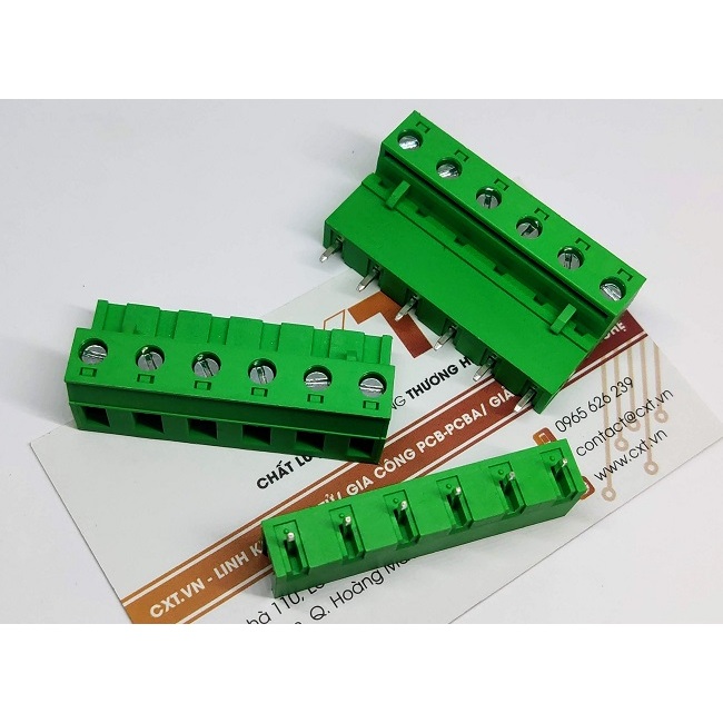 Cầu đấu nối 7.62mm 2P 5P 6P chân thẳng