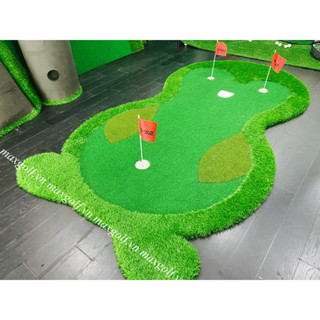 Thảm tập Golf Putting Nhiều Màu Độc Đáo GreenGolf  Kích Thước 1.5mx3m - Mẫu Cánh Cụt