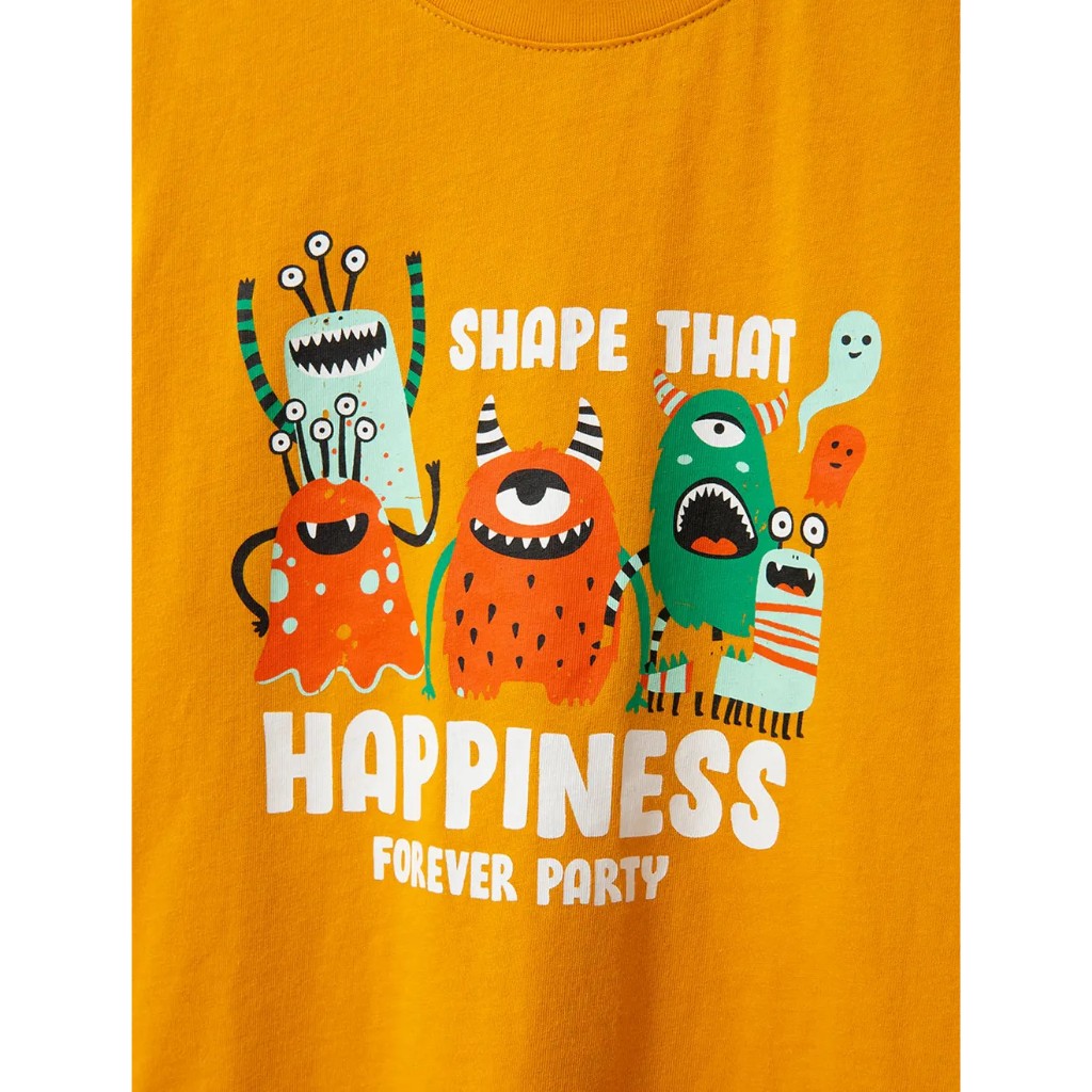 CANIFA Áo phông dài tay bé trai cotton