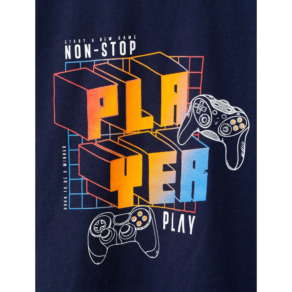 CANIFA Áo phông dài tay bé trai cotton