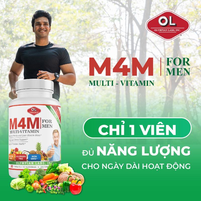 Viên Uống Bổ Sung Vitamin Cho Nam Giới Olympian Labs M4M Multi-Vitamin For Men 30 Viên