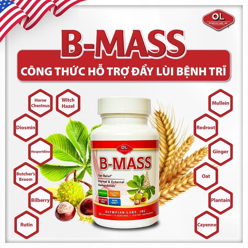 Viên Uống Hỗ Trợ Bệnh Trĩ Olympian Labs B- Mass 30 viên