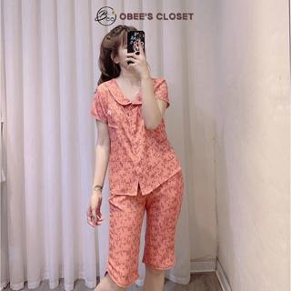 Bộ đồ lửng mặc nhà nữ Obee's Closet Set đồ bộ kate lụa không nhăn