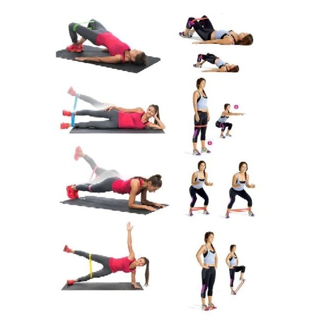 Dây Super Mini Band Đàn Hồi Kháng Lực Tập Mông Đùi Cho Nữ