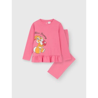CANIFA Bộ mặc nhà bé gái dài tay quần dài cotton