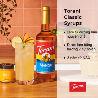 Siro pha chế vị xoài torani mango syrup 750ml mỹ nguyên liệu pha chế trà và soda