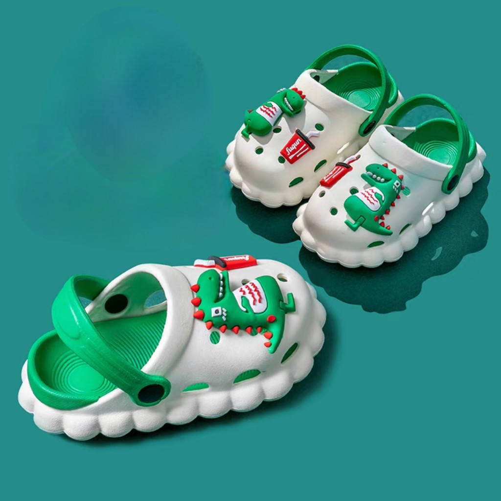 Dép sục cho bé trai bé gái hình gấu- khủng long 3D siêu đẹp êm chân bé
