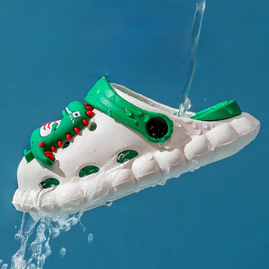 Dép sục cho bé trai bé gái hình gấu- khủng long 3D siêu đẹp êm chân bé